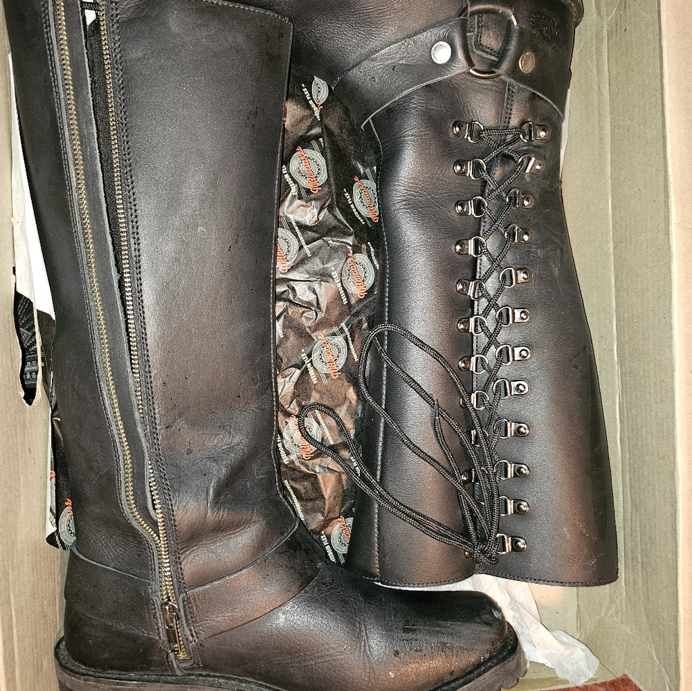 Milwaukee Leather Biker Boots